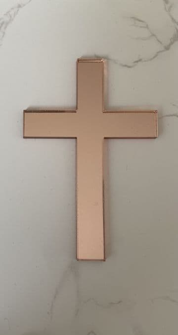 Cross new acrylic or wood cake charm