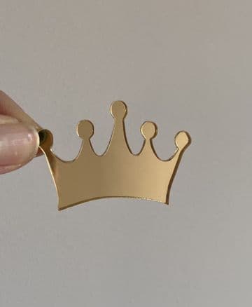 Crown acrylic cupcake topper