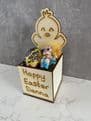 Easter chick personalised wooden treat box