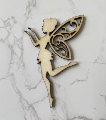 Fairy wooden cake charm