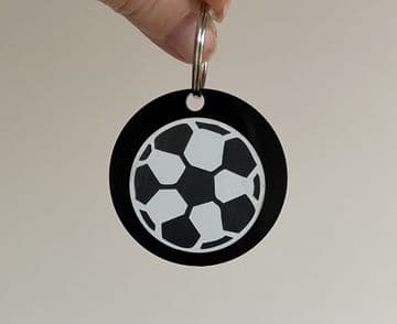 Football acrylic keyring