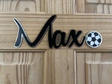 football personalised door sign