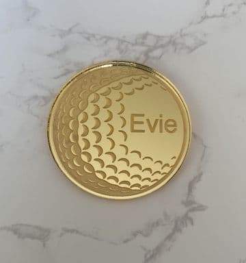 Golf ball acrylic or wood cake charm