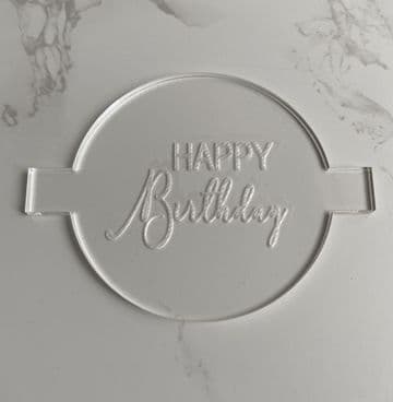 Happy Birthday 1 debosser