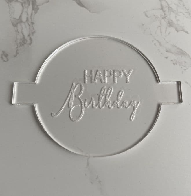 Happy Birthday 1 debosser