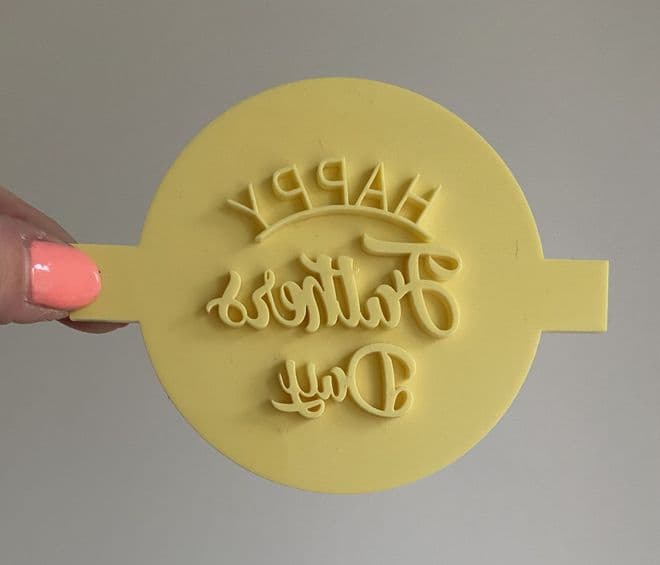 Happy Fathers Day embosser