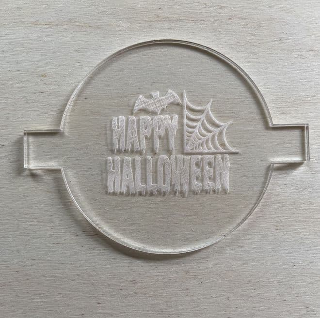 Happy halloween with web debosser