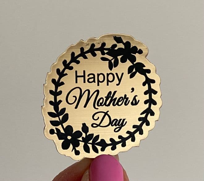 Happy mother's day acrylic cupcake topper