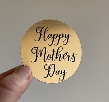Happy Mothers Day plastic cupcake topper