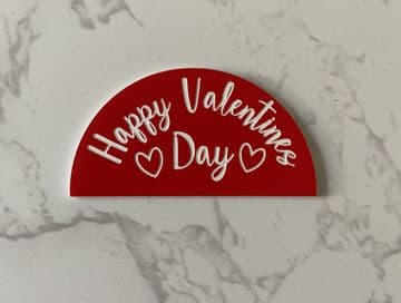 Happy valentines arch cupcake toppers