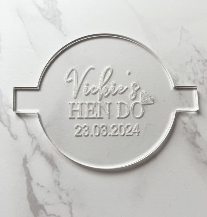 Hen do personalised debosser