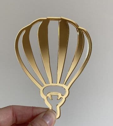 Hot air balloon acrylic cupcake toppers