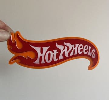 Hot wheels double layer acrylic and glitter card cake charm