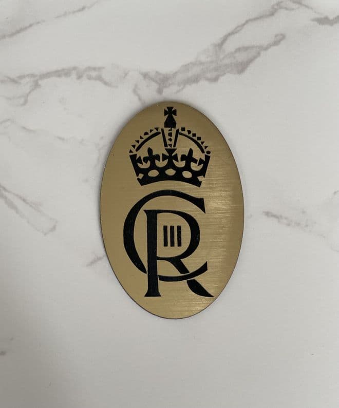 Kings coronation acrylic cupcake topper