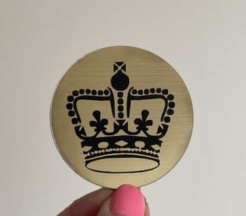 Kings crown acrylic or wood cupcake topper