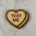 Love heart sweet design wooden fridge magnet