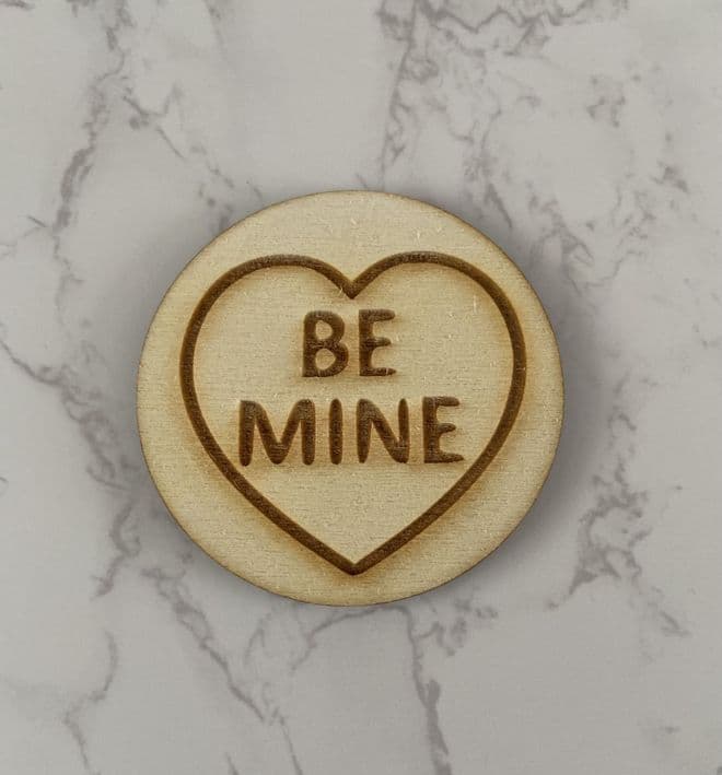 Love heart sweet design wooden fridge magnet