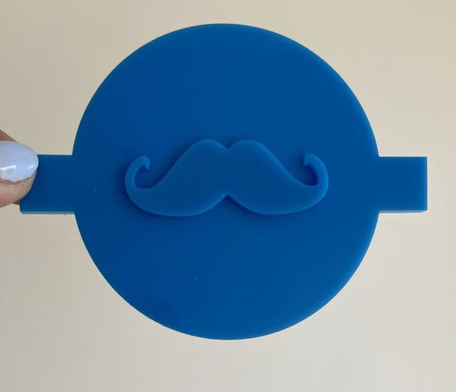 Moustache embosser