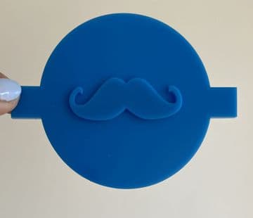 Moustache embosser