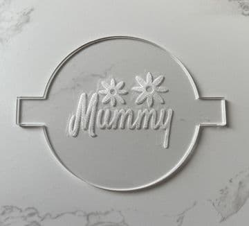 Mummy with flowers debosser