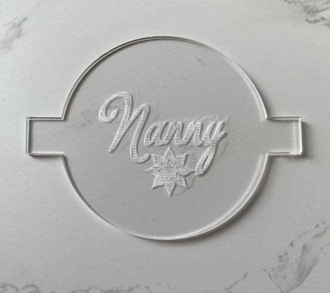 Nanny with flower debosser