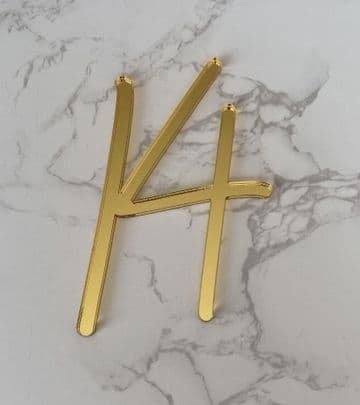 Number 14 acrylic or wood cake charm