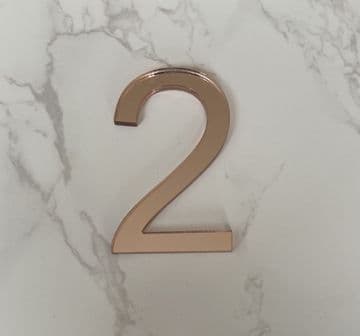 Number 2 acrylic or wood cake charm