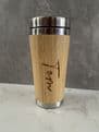Personalised bamboo travel mug