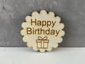 Personalised Birthday wooden badge