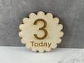 Personalised Birthday wooden badge