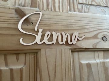 Personalised name mirrored acrylic door sign