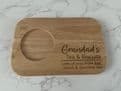 Personalised Tea, Coffee & Biscuits wooden serving board