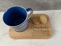 Personalised Tea, Coffee & Biscuits wooden serving board