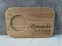 Personalised Tea, Coffee & Biscuits wooden serving board