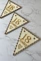 Personalised wooden bunting