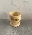 Personalised wooden egg cup