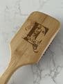 Personalised wooden paddle brush