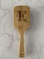 Personalised wooden paddle brush