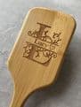 Personalised wooden paddle brush