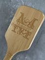 Personalised wooden paddle brush