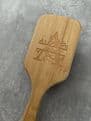Personalised wooden paddle brush