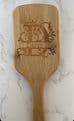 Personalised wooden paddle brush