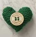 Pocket hug knitted heart