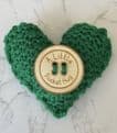 Pocket hug knitted heart