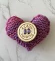 Pocket hug knitted heart