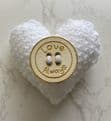 Pocket hug knitted heart
