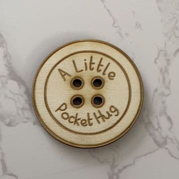 Pocket hug wooden buttons