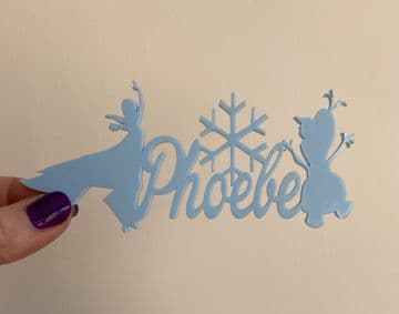 Princess theme personalised cake charm