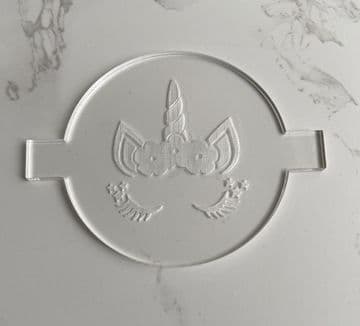 Unicorn face debosser