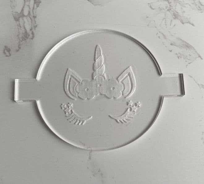 Unicorn face debosser